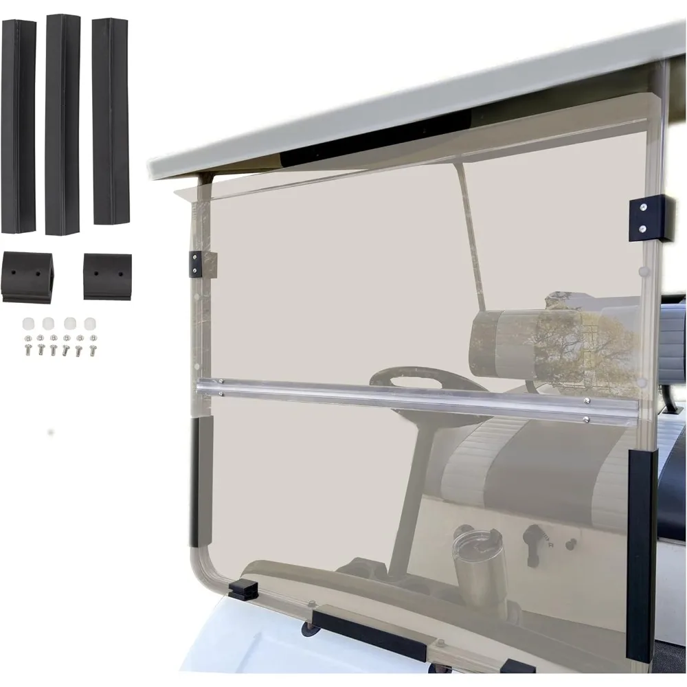 

Тонированное/дымчатое лобовое стекло, совместимое с Yamaha G14 G16 G19 1995-2003 гольф-кара, складное лобовое стекло