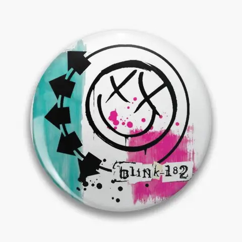 Music Blink 182 Punk Blink 182 Music Bl  Soft Button Pin Cartoon Lover Lapel Pin Badge Collar Brooch Creative Decor Hat Funny