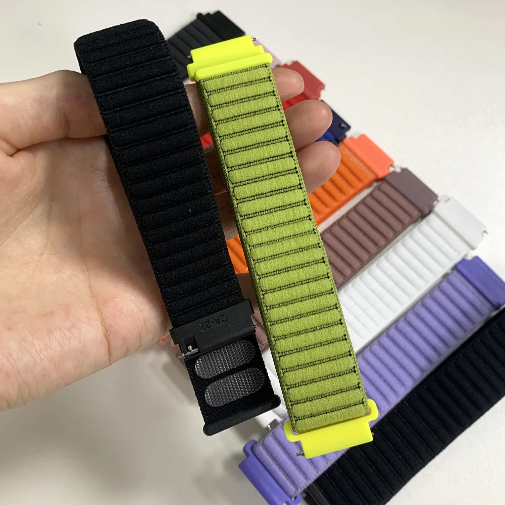 20 22mm ナイロンスポーツストラップ SUUNTO RACE 2/S RUN VERTICAL OCEAN スマートウォッチブレスレット用 SUUNTO 3 フィットネス/5 9 Peak DLC ウォッチバンド用