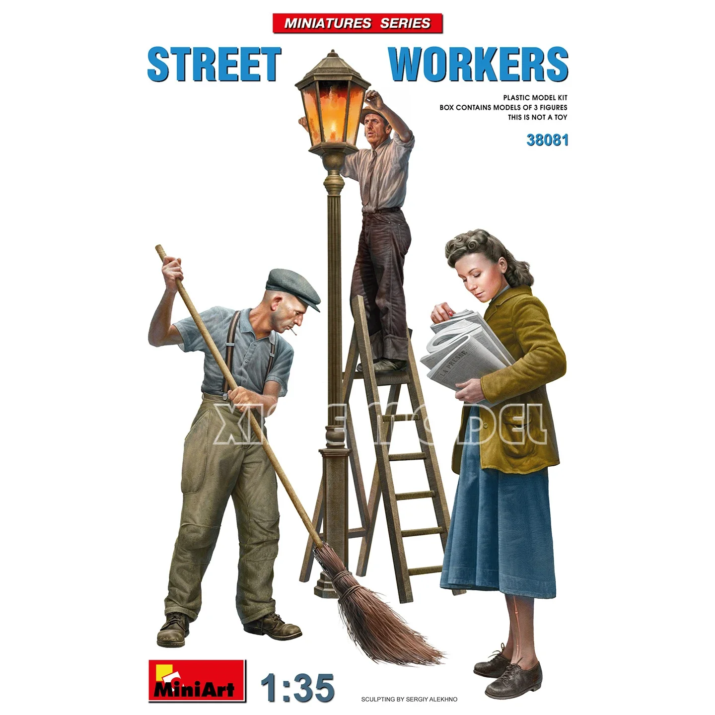 

MiniArt Plastic Assembled Model Kit 38081 Street Worker 1/35