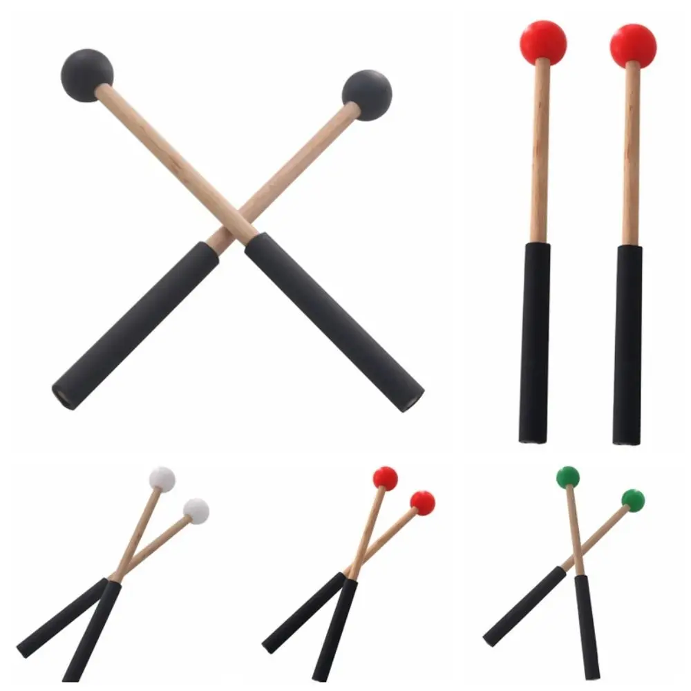Rubber Head Marimba Mallet Musik Spielen Hämmern Trommel Schlägel Sticks Holz Professionelle Zunge Trommel Schlägel Xylophon
