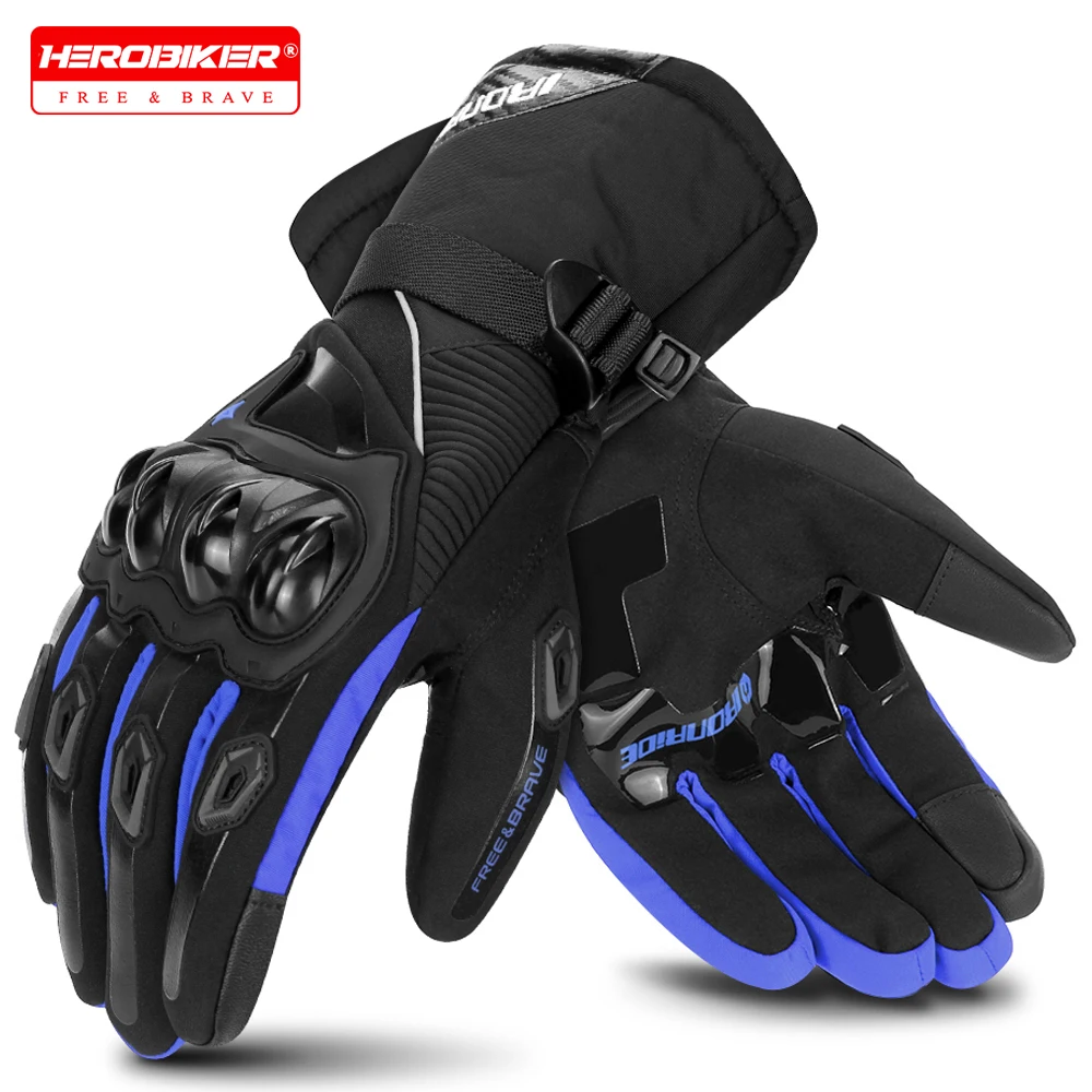 

Winter Motorcycle Gloves Waterproof Touch Screen Men Guantes Motorbike Windproof Protective Gloves Moto Motocross Riding Gloves