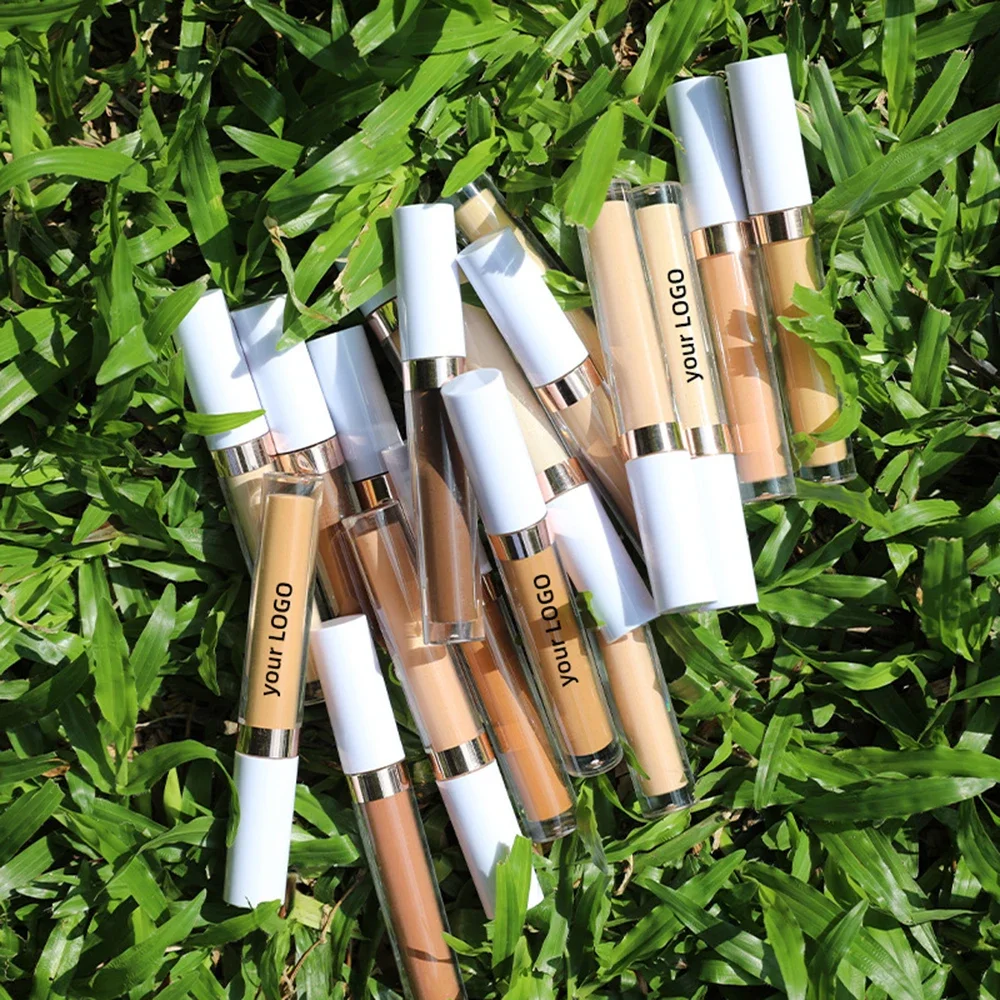 Vegan Natural Nude Face Makeup Concealer Private Label High Pigment Waterproof Brightening Liquid Concealer Custom Logo