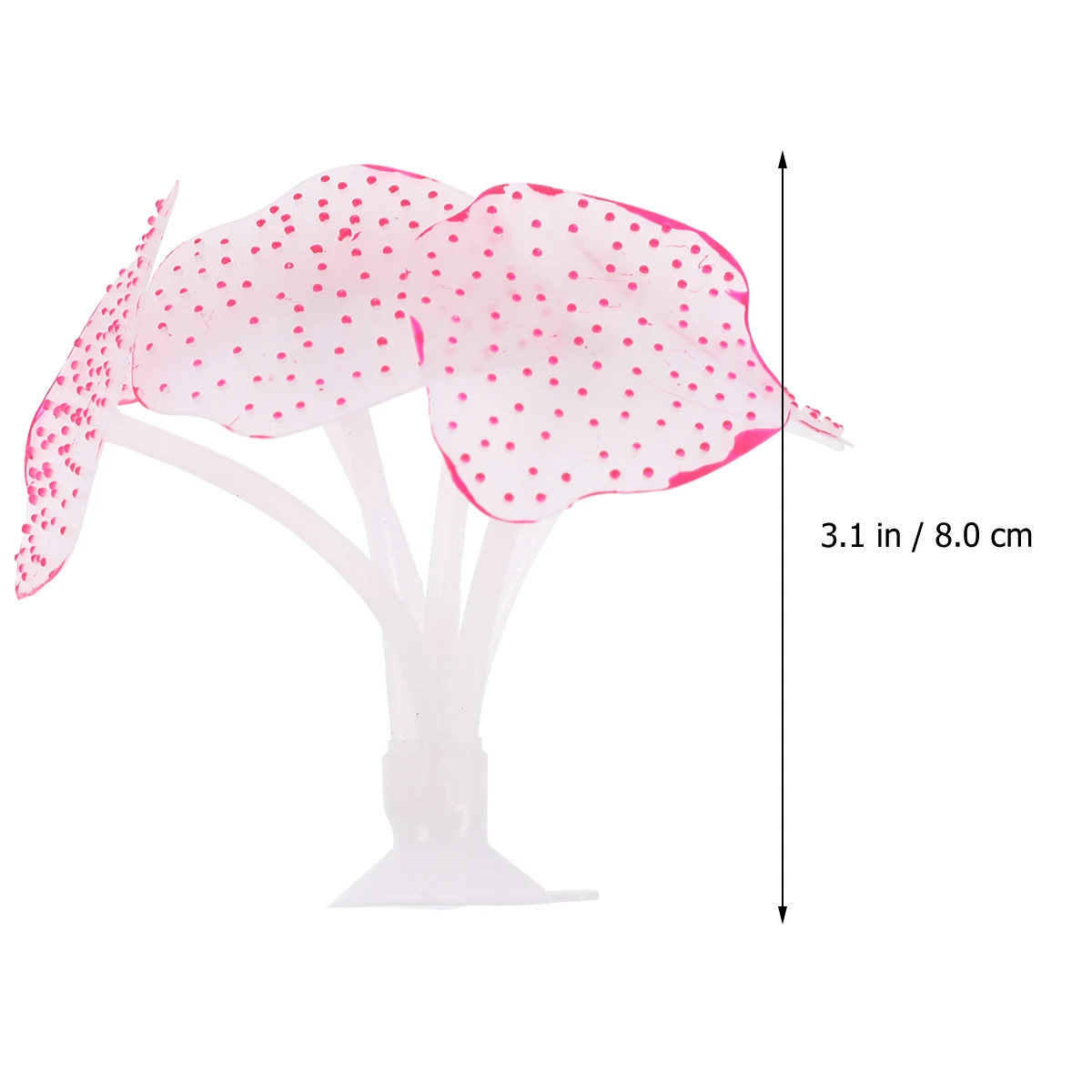 

Fluorescent Coral Decoration Artificial Plants Simulation Terrarium Ornaments Aquarium Glass Red Jellyfish Decor Lifelike