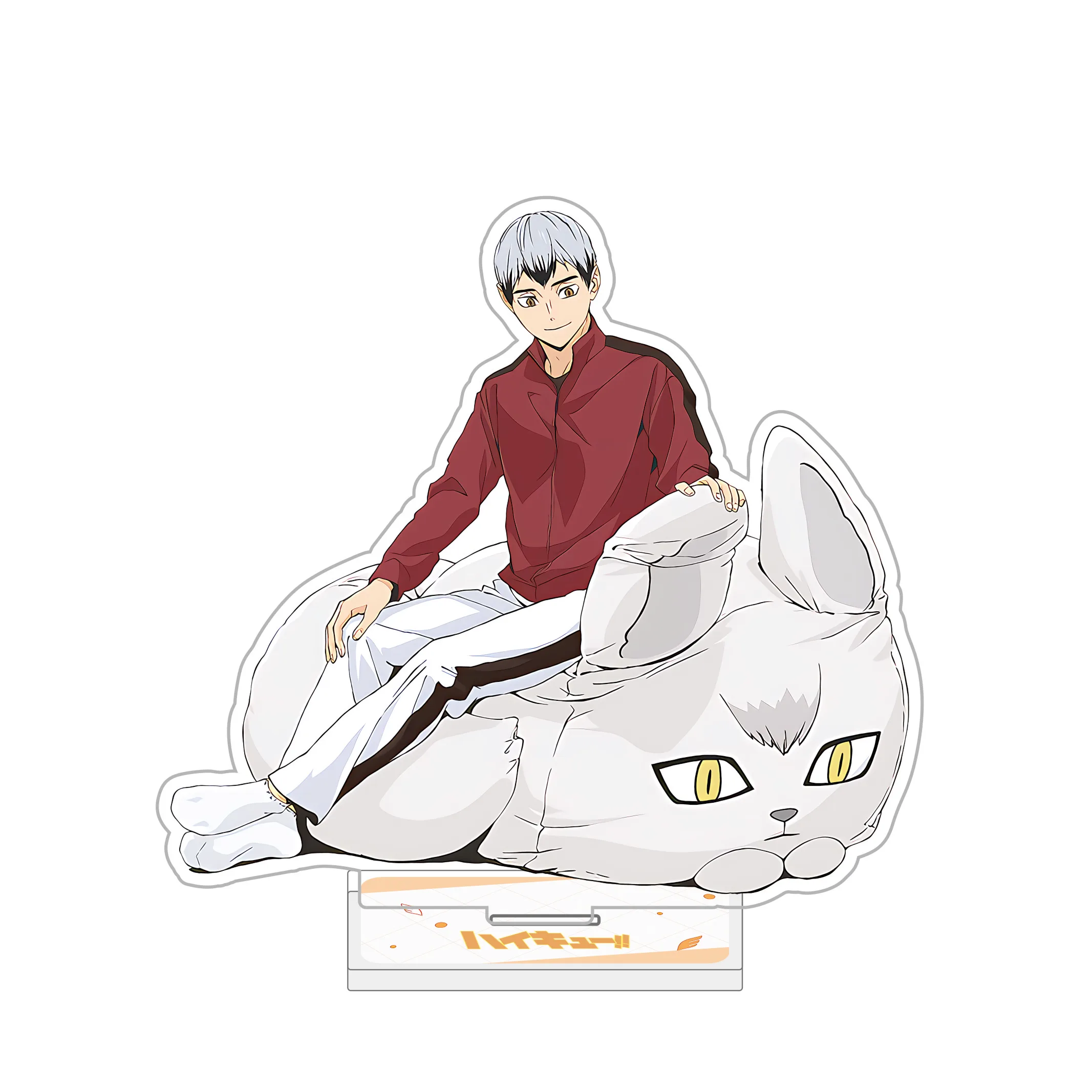 Anime Haikyu! Volleyball Boy Keychain Tetsurou Hajime Tooru ShouYou Kenma Bokuto Tobio Keiji Acrylic Stand Model Plate Desk gift