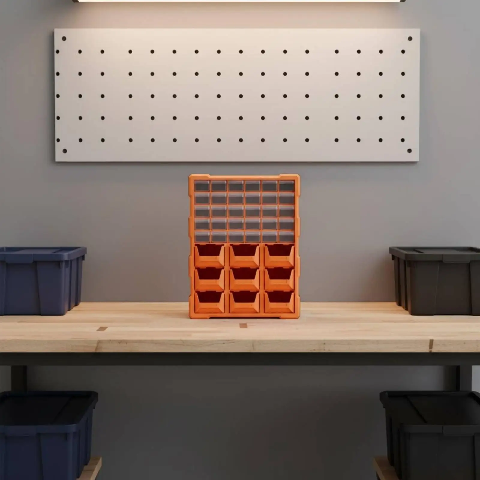 Multifunctional Parts Cabinet with Removable Drawers and Transparent Front for Hardware Screws Fasteners
