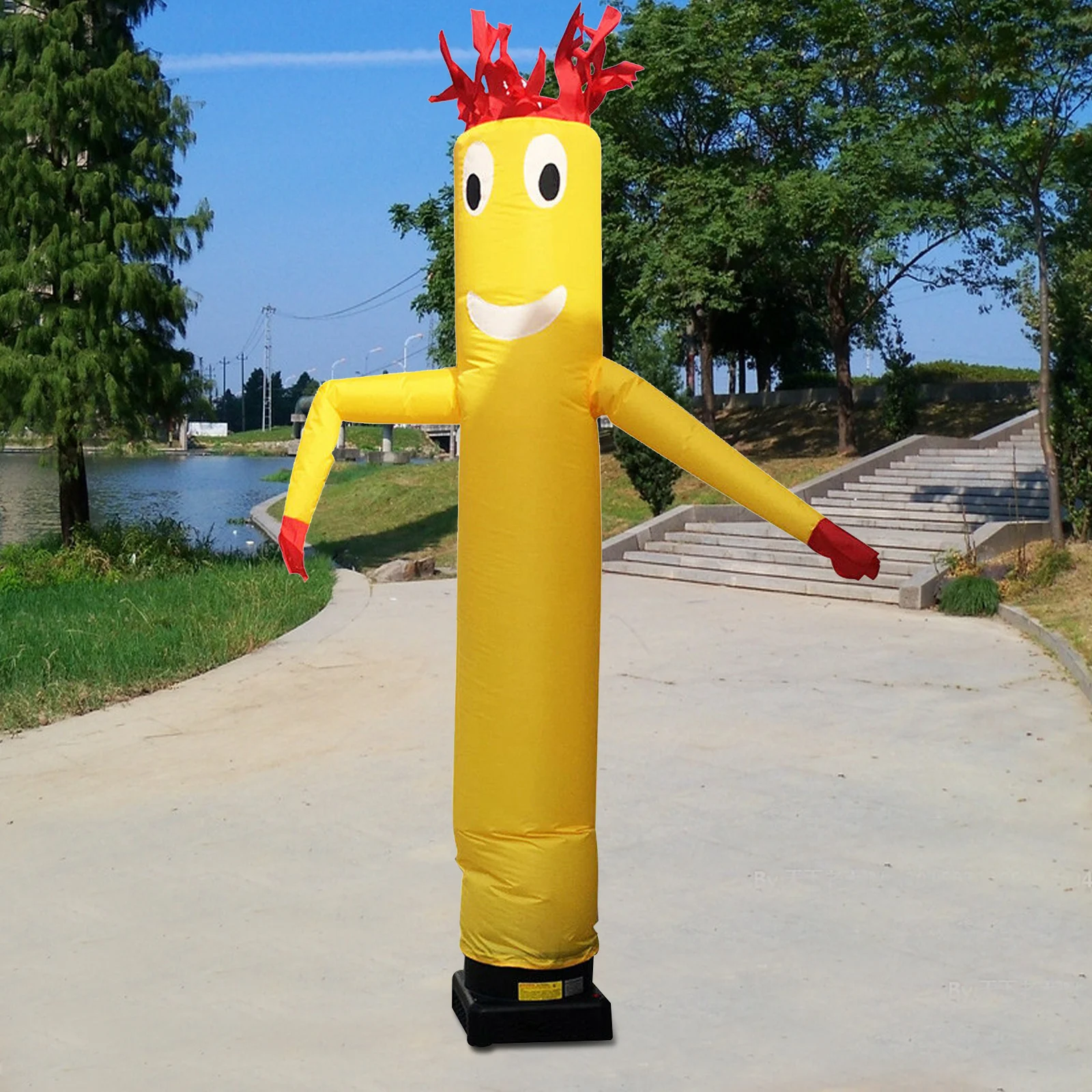 10ft 3M Inflatable Man Advertising Air Puppet Tube Sky Wavy Man Wind Dancer Man (No Blower)