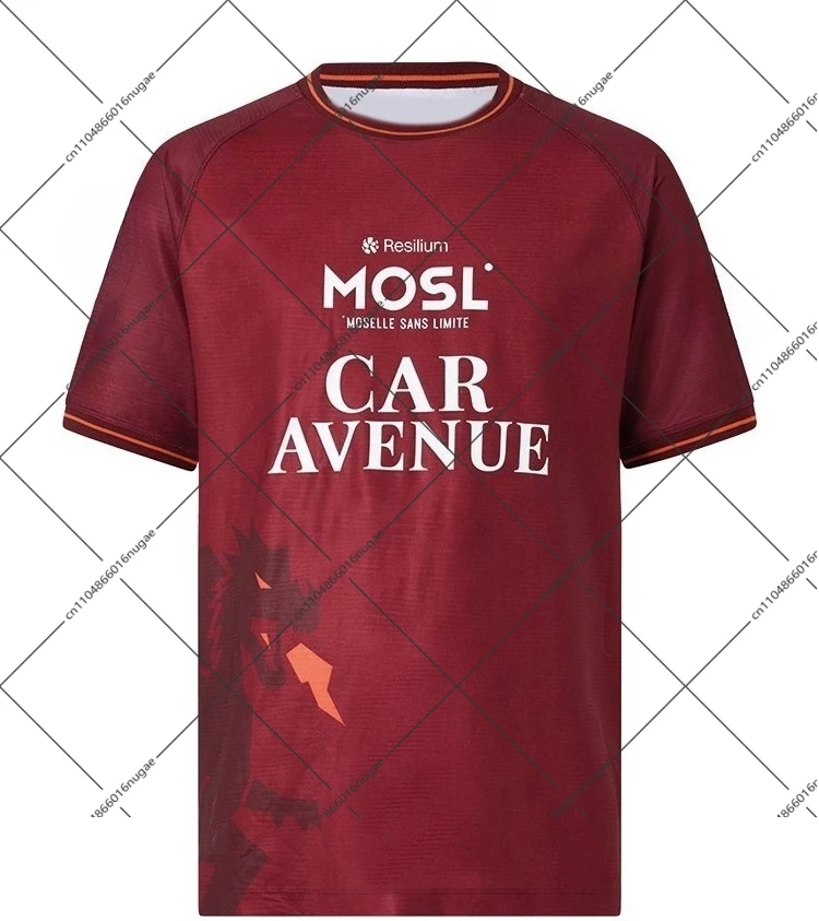 2526 بلوزات رجالية قصيرة الأكمام الأكثر مبيعًا سريعة الجفاف قمصان للأولاد قمصان FC Metz ملابس مطبوعة ثلاثية الأبعاد