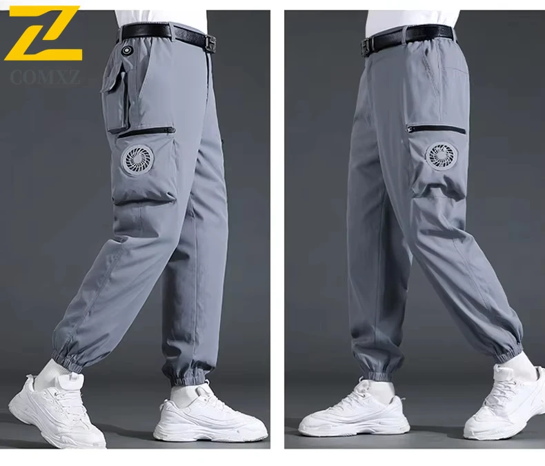 Summer Pants With Fan For Cooling Air Conditioning Pants Overalls Construction Site Heat Protection Wear-resistant Refrigeration