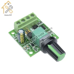 DC 1.8V-15V 2A 30W PWM Motor Speed Controller Regulator Low Voltage Fan Speed Control Switch PWM Adjustable Drive 5V 12V