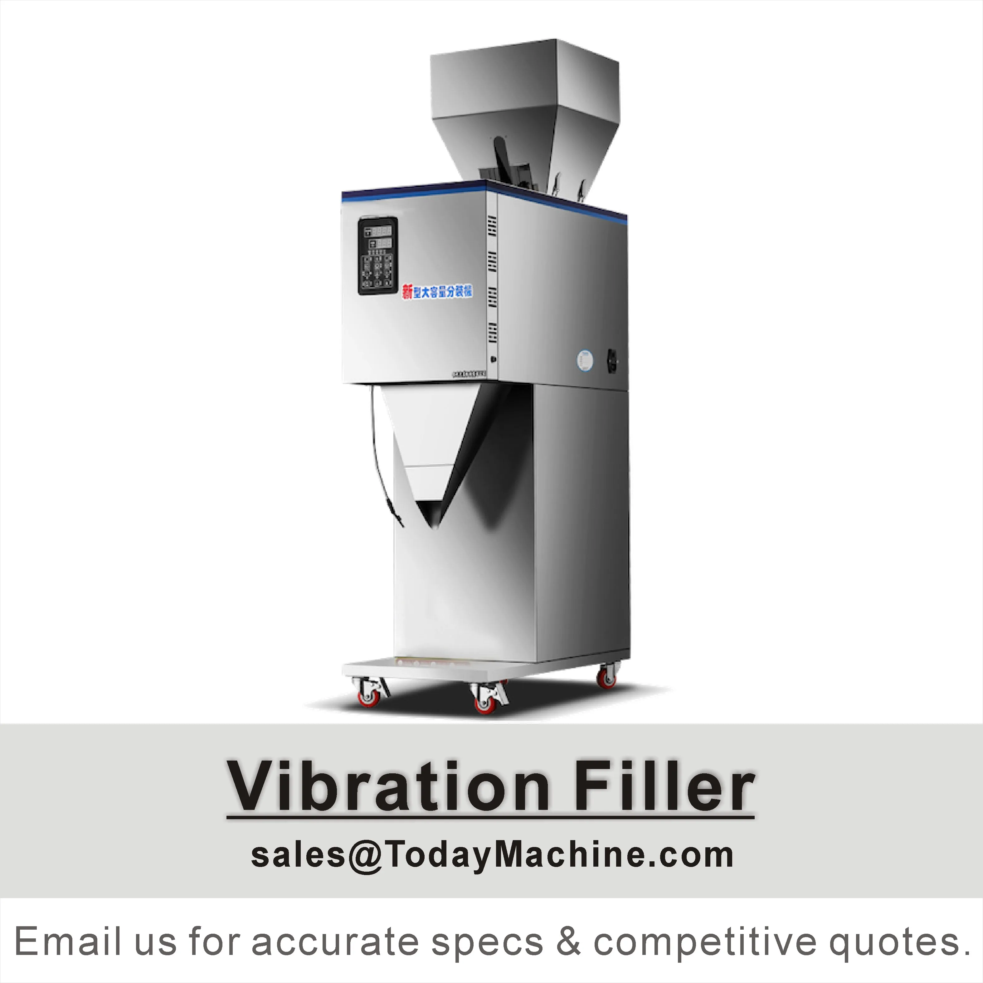 

Tabletop Weight Filler Three Tier Vibration Feeder Single Head Linear Weigher Packaging Machine