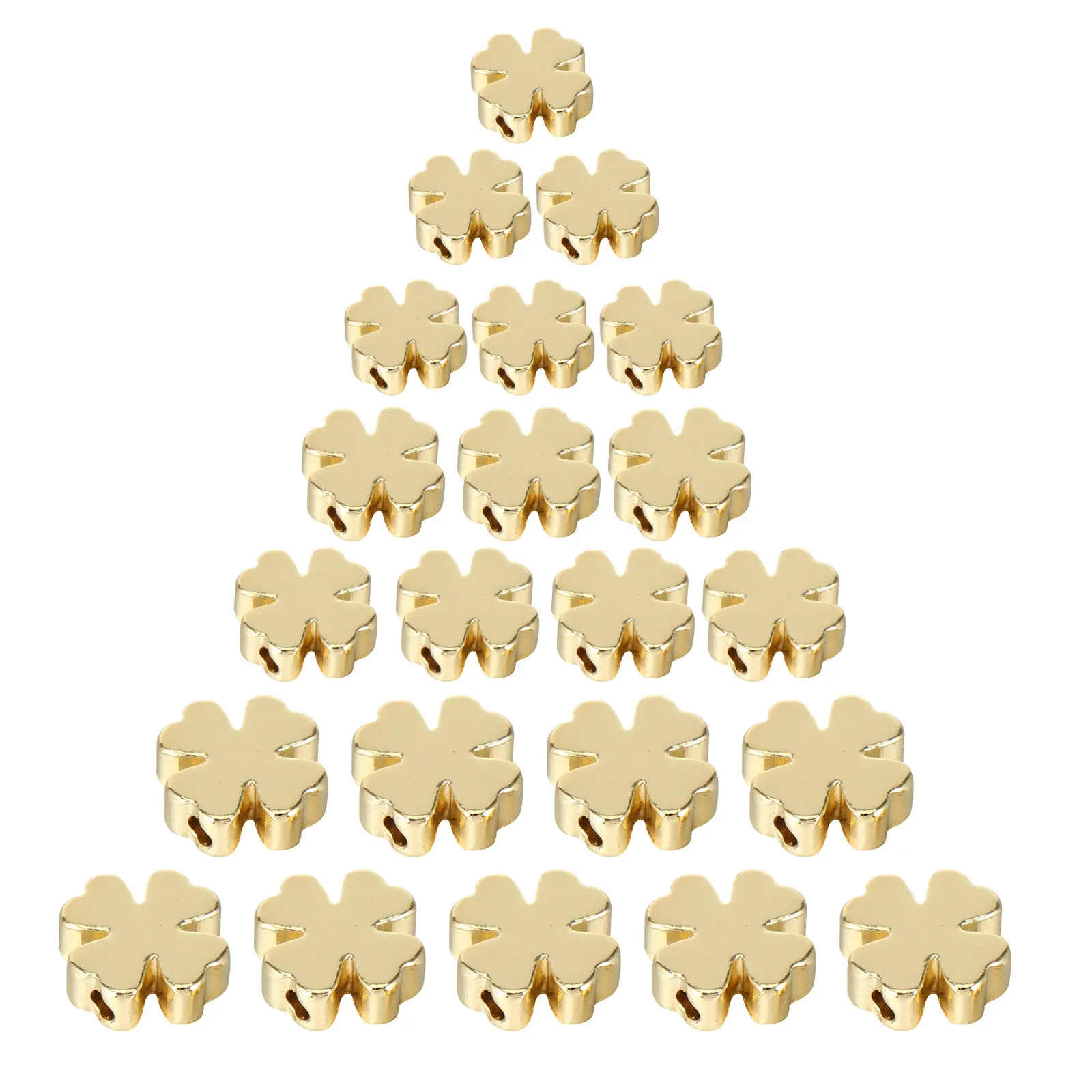 

60Pcs Spacer Beads Smooth Surface Gold for DIY Bracelet Necklace Jewelry Making Spacer Beads Jewelry Accessories