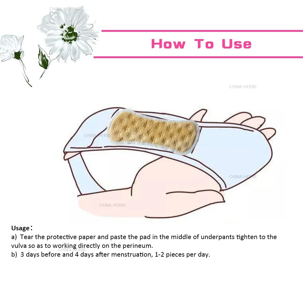 20/50pcs Sanitary Napkin Pads for Vaginal Antibacterial Chinese Herbal Gynecological Menstrual Panties Medicine Cure Care Pad