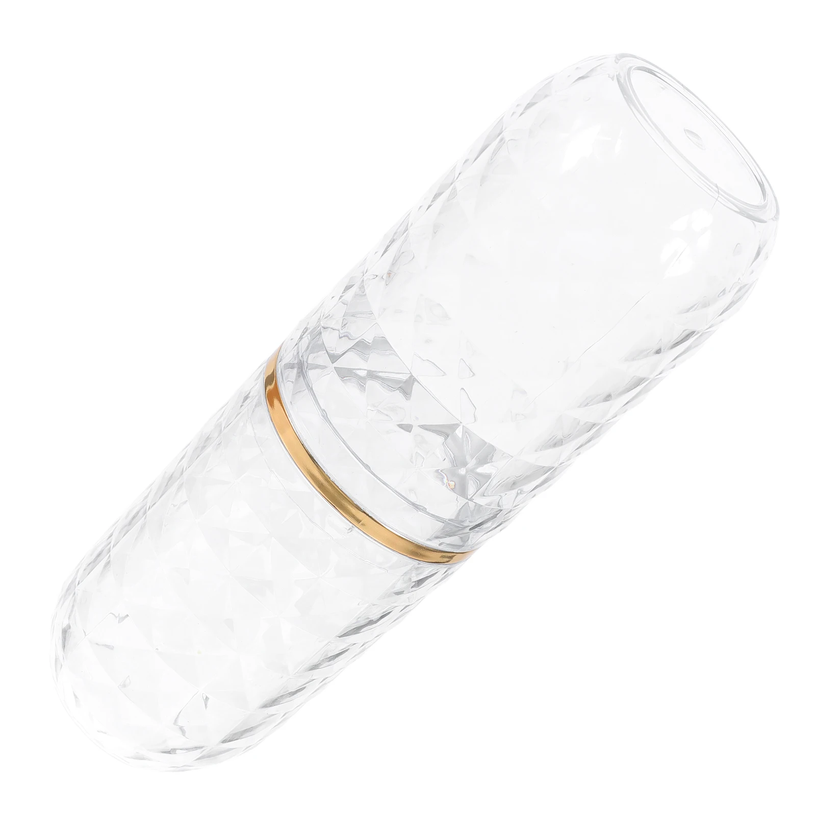 Portable Toiletry Organizer Box with Transparent Cups for Toothbrush Toothpaste Storage Travel Bathroom Countertop Use Plastic