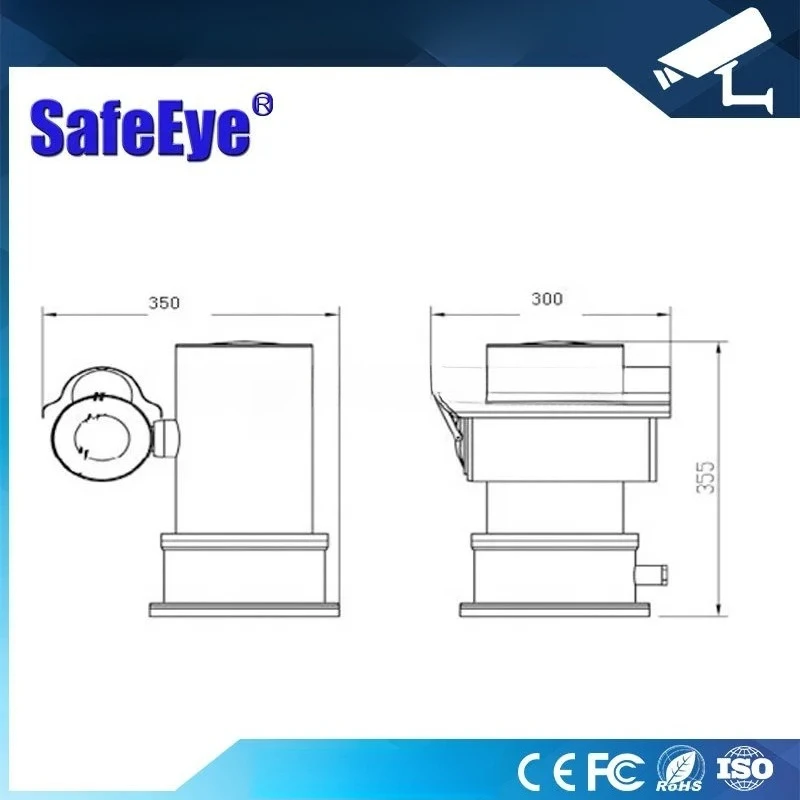 Ex-proof Speed PTZ Camera for Oil and Gas Security Stainless Steel for Work in All Gasproof Environments