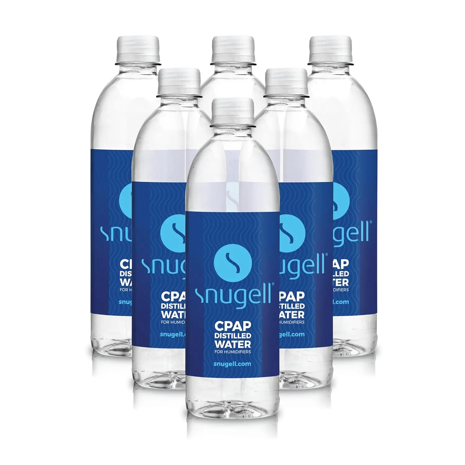

Travel Size Distilled Water for CPAP Machines, 6-Pack 20oz Each, Up to 12-Day Supply, Multi-Use, Made in USA