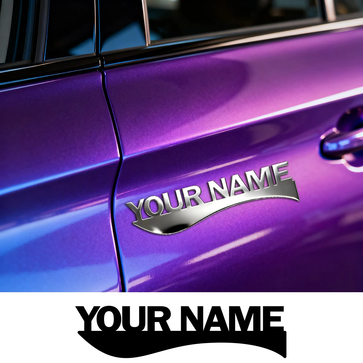 

Trendy Creative Metal Stickers Custom Logo Applicable to Car Trunk, Fender and Rear Bumper, 3D Stickers, Personalized Badge Gift