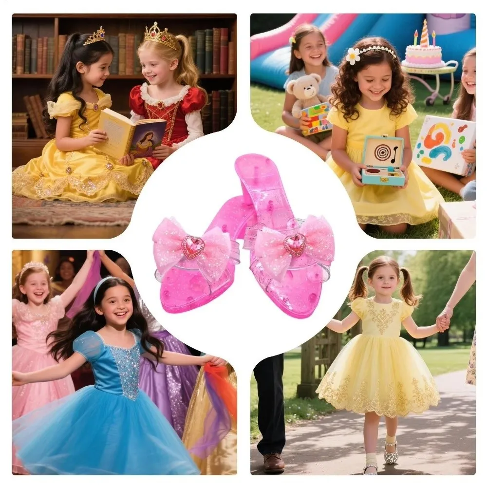 

Игровой набор для ролевых игр: Домик принцессы, хрустальные туфельки, декорации для особых случаев, имитация макияжа, детские игрушки