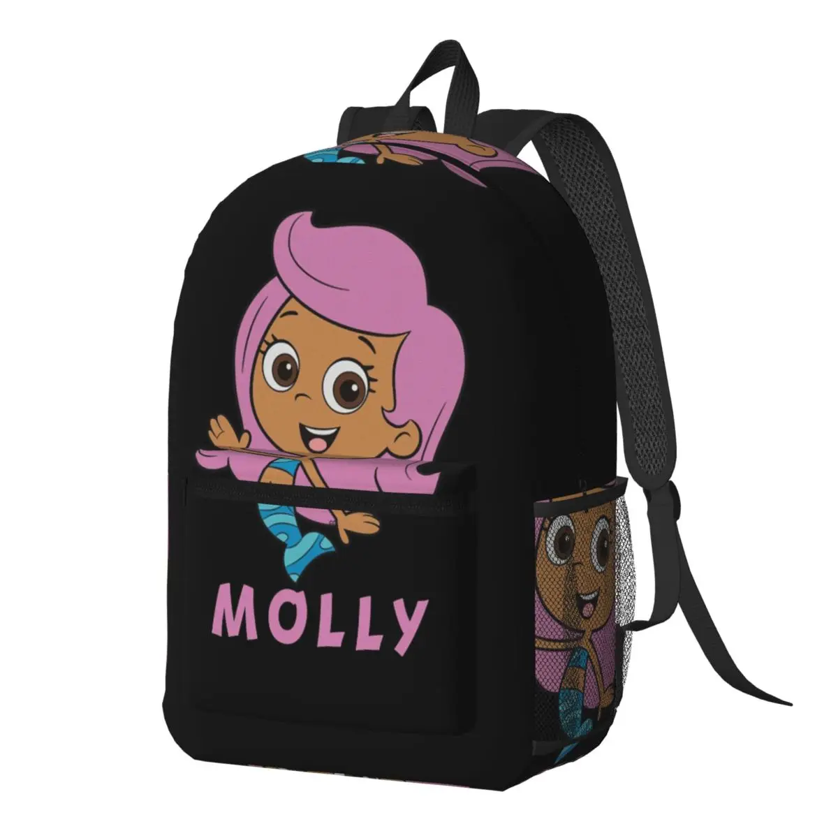 

Molly Bubble Guppies Backpack Daypack Large Capacity Boys Girls BookBag School Bag Shoulder Bags for Men Women