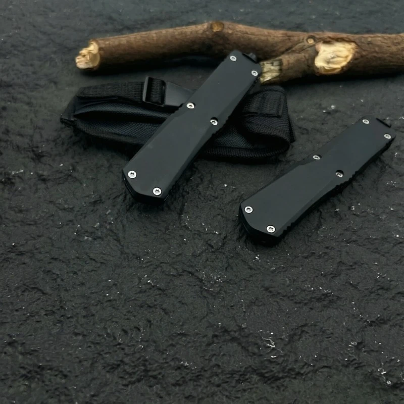 Outdoor Tool Handle Aluminum Alloy Replacement Part with Steel Blade Insert DIY Hardware Accessory for Camping Hiking Gear