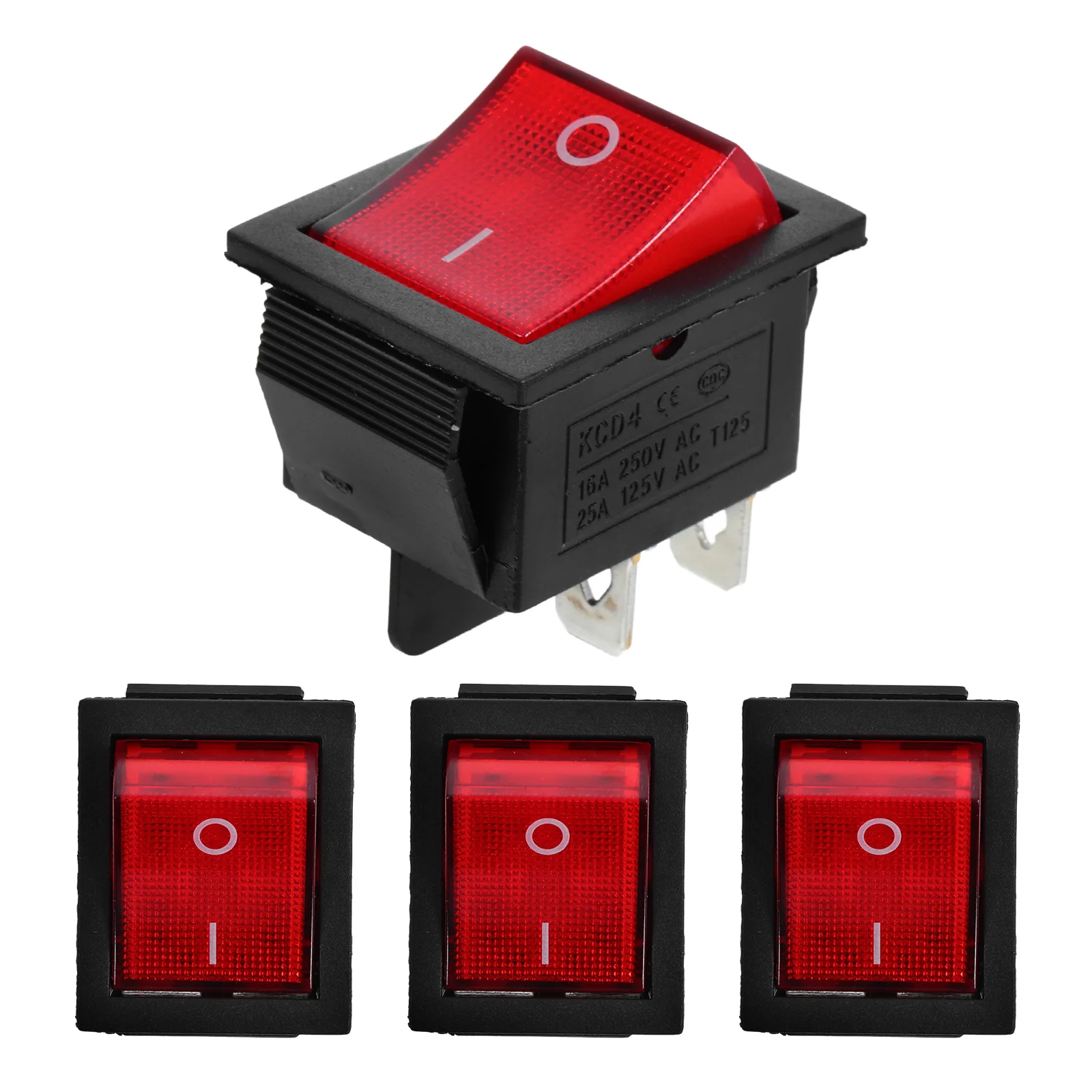 

4pcs Generator Rocker Switch Stop Fuel Control Toggle Durable Insulation Easy Installation Replacement Outdoor Engine Control