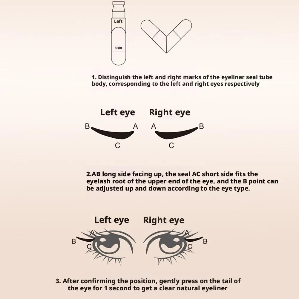 قلم تحديد العيون السائل المتكامل، مقاوم للماء، يدوم طويلاً، سريع الجفاف، ممتد، مكياج ذيل العين للنساء، مستحضرات التجميل