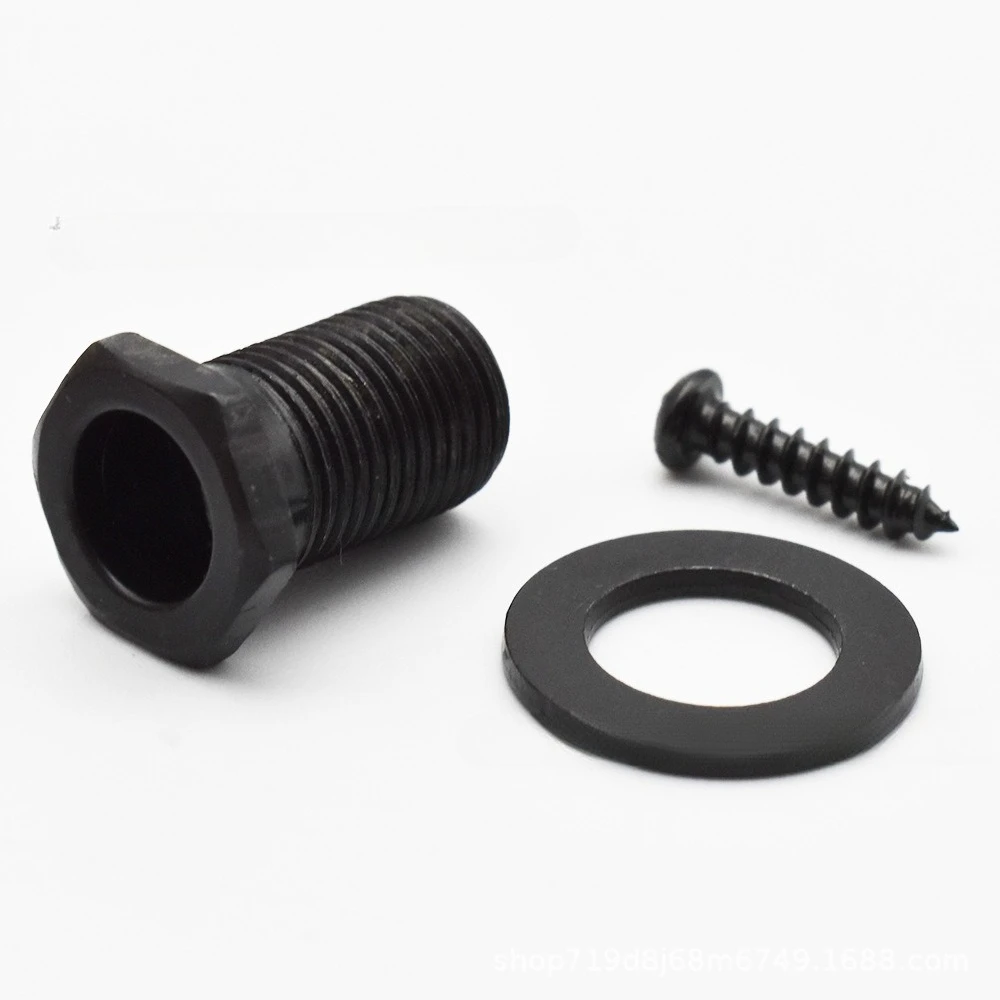 Enclosed Bass Tuner Nut Washer, Metal String Post Washer for Bass Guitar in Black/Gold/Chrome
