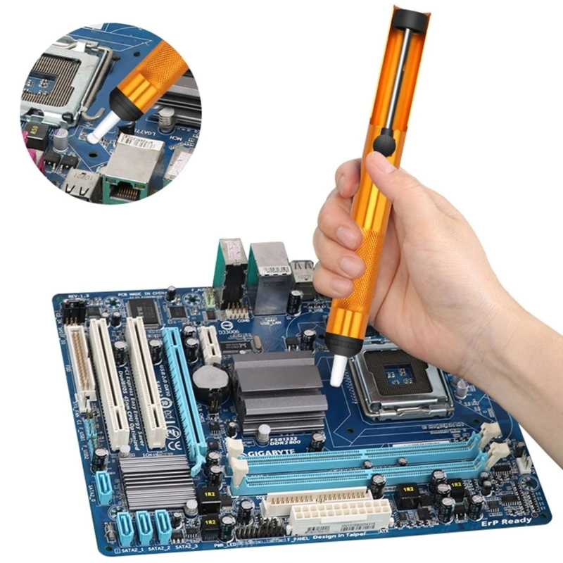

Aluminum Metal Suction Tin Pen Soldering Sucker Pen Removal Desoldering Pumping top sale