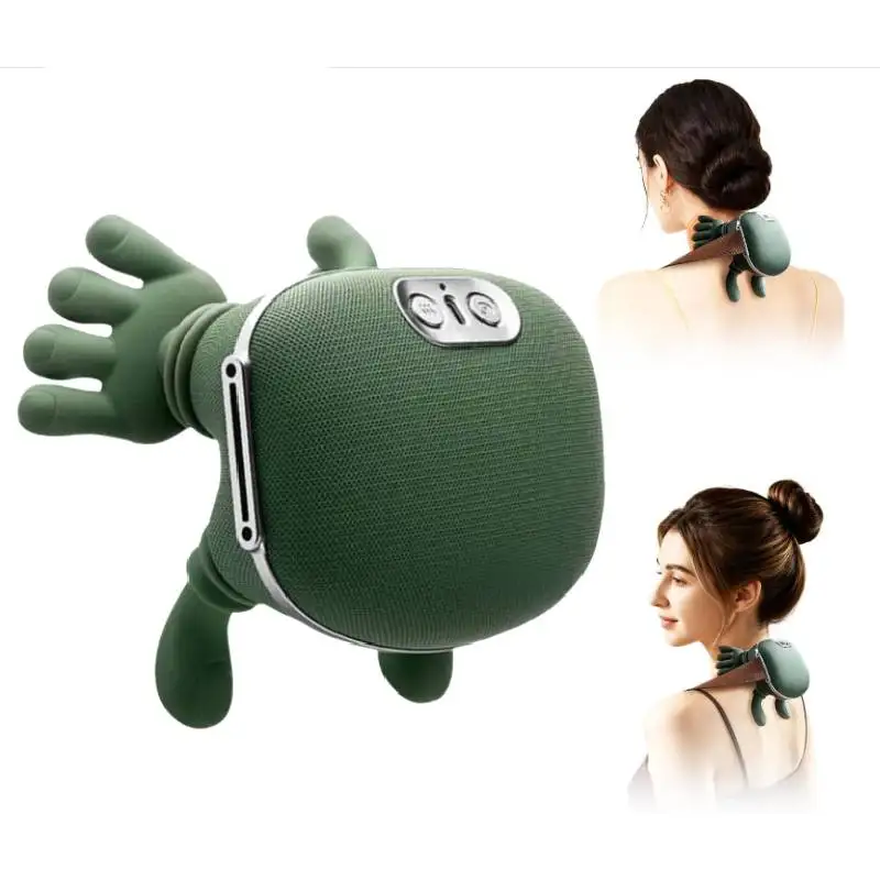 

Rechargeable Wireless Electric Deep Tissue 4D Kneading Massager Human Hand Design Neck and Shoulder Massger for Men Women Gifts