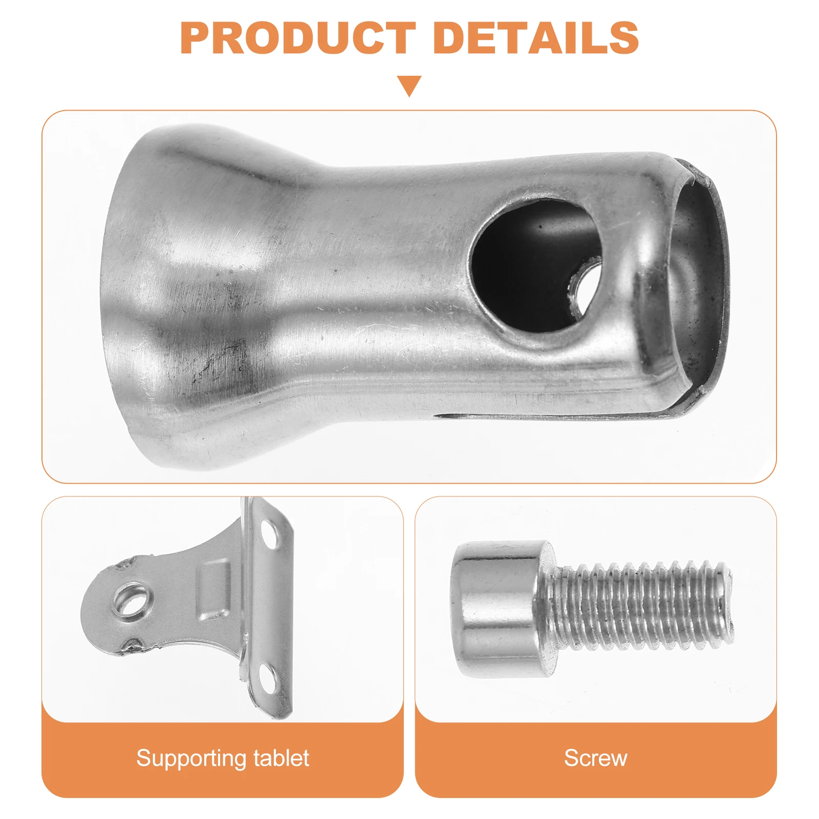 

4pcs Stainless Steel Handrail Support Rust-Proof Sturdy Stair Railing Bracket Banister Bracket Decorative Metal Practical