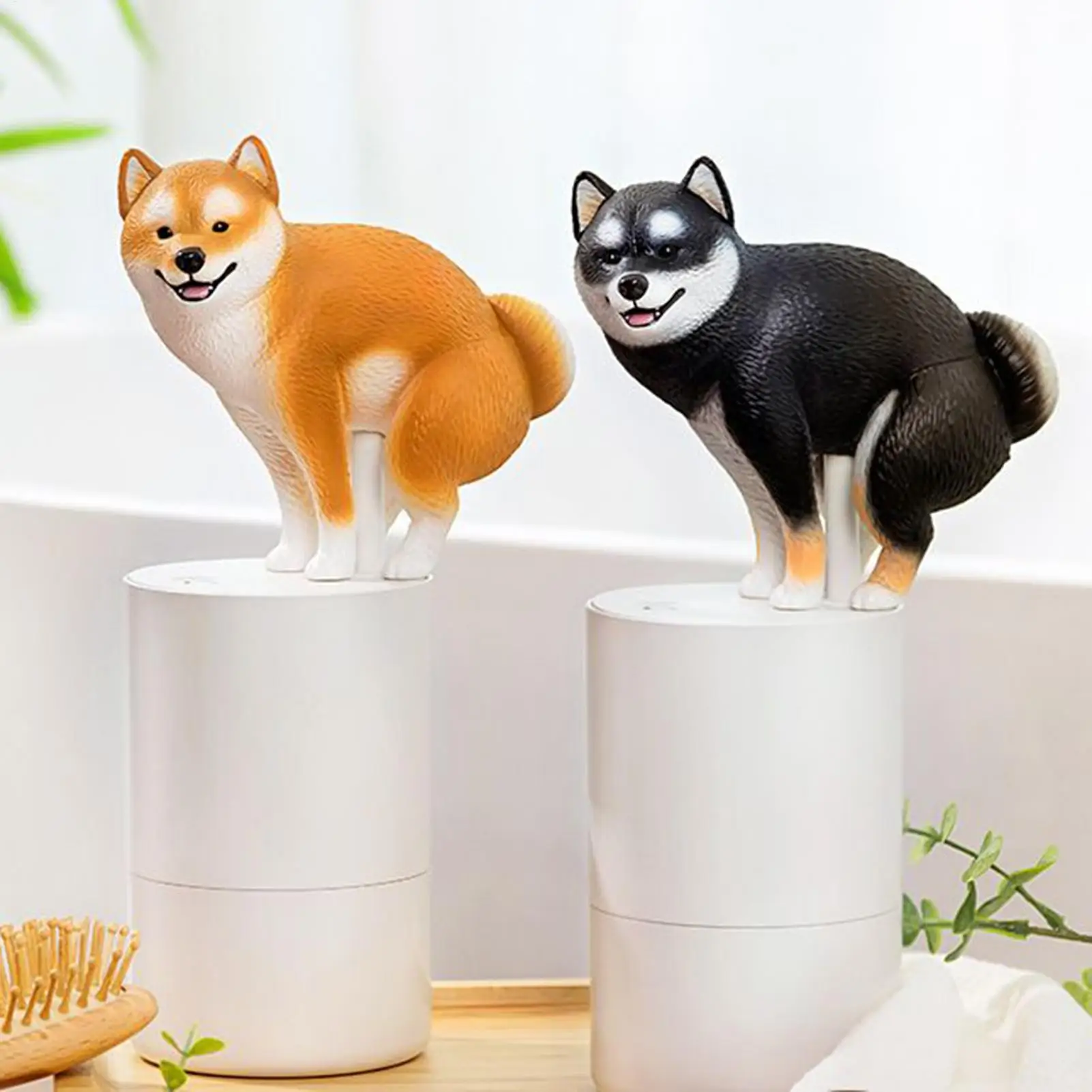 New Cute Dog Automatic Soap Dispenser Foam Fun Shiba Inu Touchless Soap Dispenser Kitchen & Bathroom Accessories