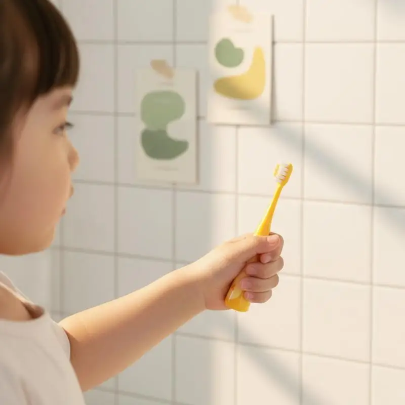Dinosaur Toddler Toothbrush 2 Pack Soft Bristle Non-slip Handle Cute Cartoon for Kids Daily Oral Hygiene