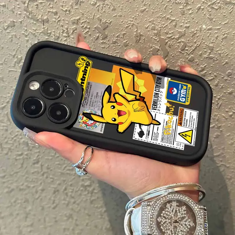 أنيمي الجنغر بيكاتشو لسامسونج غالاكسي S25 S24 S23 S22 S21 S20 زائد الترا FE لايت العين سلم جراب هاتف