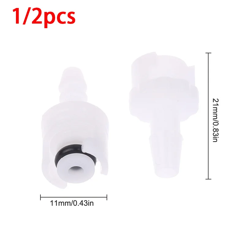 SE 1/2PCS Nuevo Conector de Manguera de Aire de Tubo Único para Brazalete de Presión Arterial NIBP, Compatible con Welch Allyn/Marquette/Datex-Ohmeda Zoll, Tipo Enchufe de Bloqueo