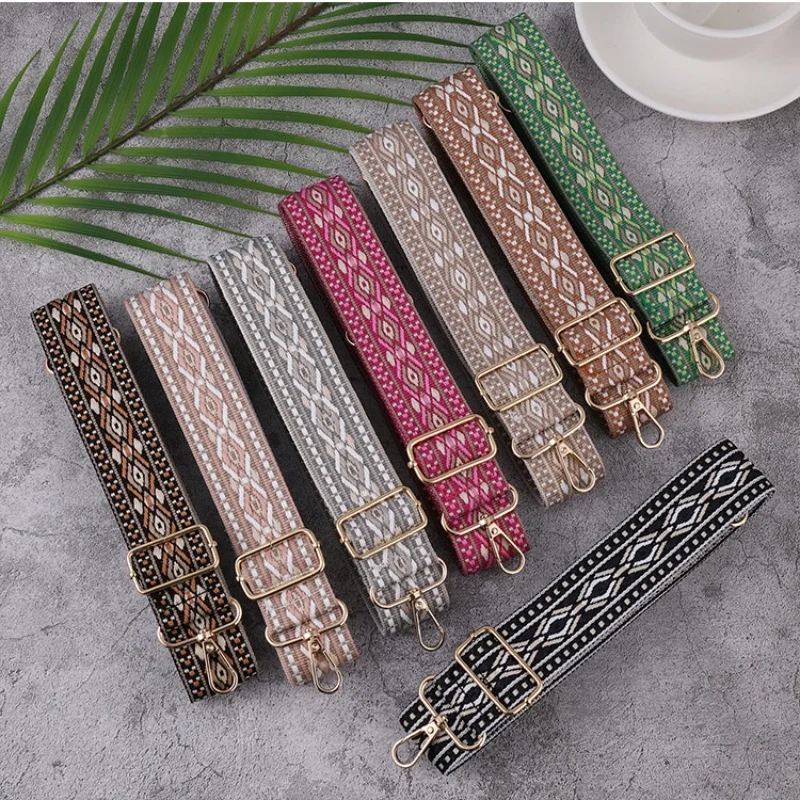 أحزمة كتف بسيطة على الطراز الوطني، أشرطة حقائب متعددة الوظائف قابلة للتعديل، ملحقات الأمتعة القابلة للاستبدال