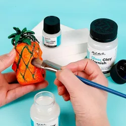 20/60/ 120ml  High Gloss Varnish Long-Lasting Multiusing Glossy Gloss Varnish For Air Dry Clay Glaze Clay Gloss Clay Varnish