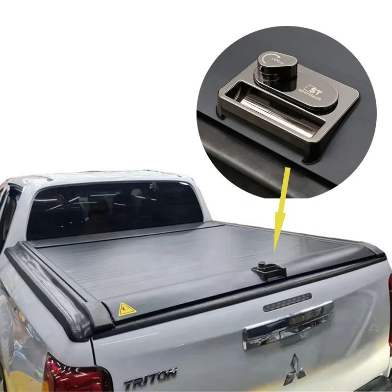 

Wholesale Price Truck Hard Cover Retractable Tonneau Cover with Password Lock for Mitsubishi-Triton L200 with Sport Bar