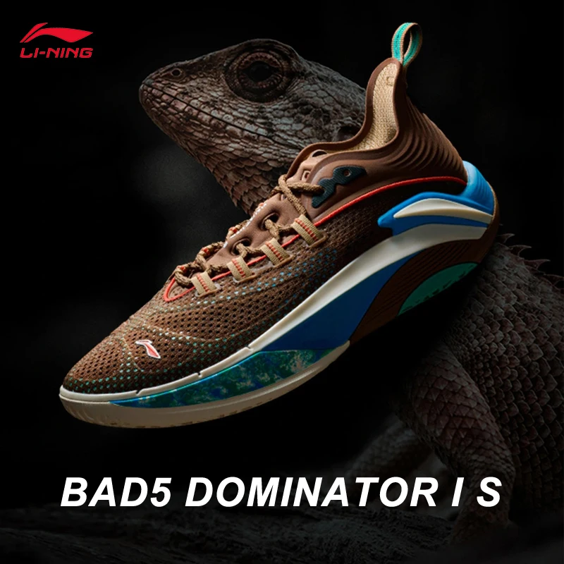 

LI-NING BAD5 DOMINATOR I S Men Court Basketball Shoes SUPER BOOM Cushion Stable Support Professional Sports Shoes ABFV007