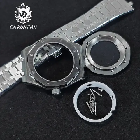 För AP Watch Parts 41mm NH34 NH35 NH36 Urverk Transparent Baksida Safirglas AP Watch Case Modifierad Tillbehör Ersättning 10 best sales g shock ap-fodral - №6
