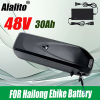 48V 30Ah Hailong Battery 20Ah 30AH With BMS ，For 350W 500W 750W 1000W motor Electric Mountain Bike