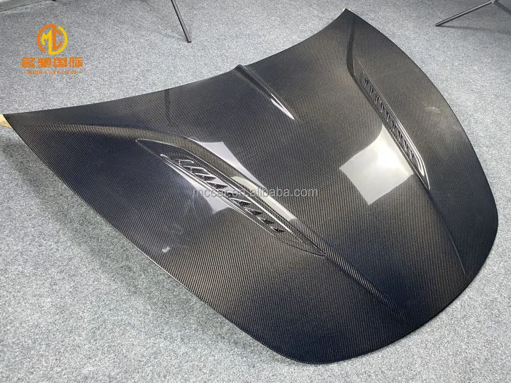 Double sided carbon fiber Front Engine Hood Vent Cover For Tesla Model 3 car  hood