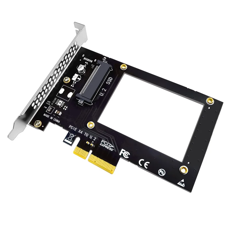 Adattatore da U.2 a PCIE X4 Riser PCI Express Gen3.0 Slot 4X 8X 16X Scheda universale 4000 MB/S PCI-E a U.2 SSD Scheda di conversione disco rigido