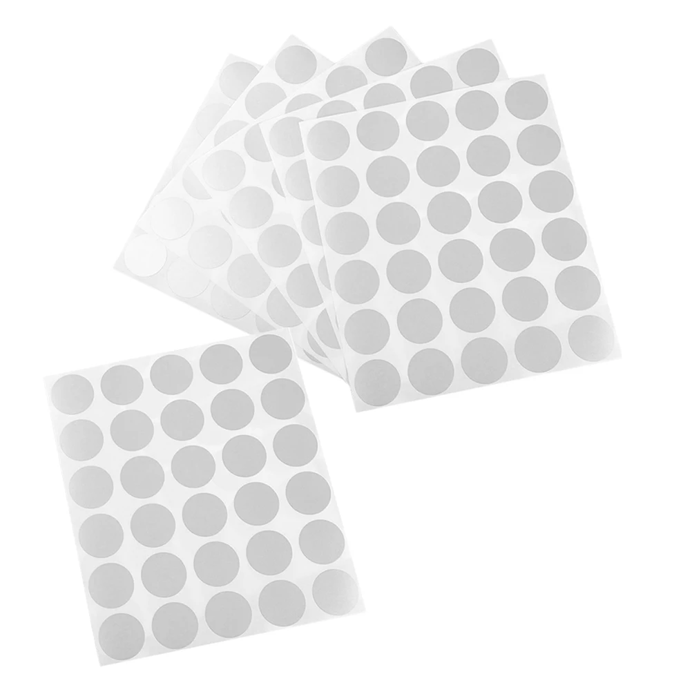 6 Sheets Scratch Off Stickers Diy Raffle Cards Circle Lottery Decals Pvc Self-Adhesive Labels Party Game Prizes Peel-Off Tickets