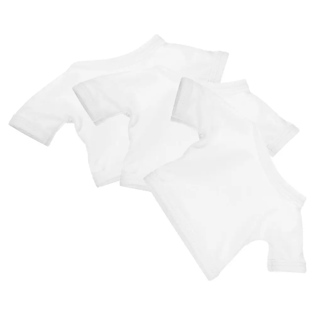 

3Pcs Bear Shirt Short Sleeve Clothes Reusable Decorative Clothes for Stuffed Animal Summer Comfort Bear Shirt