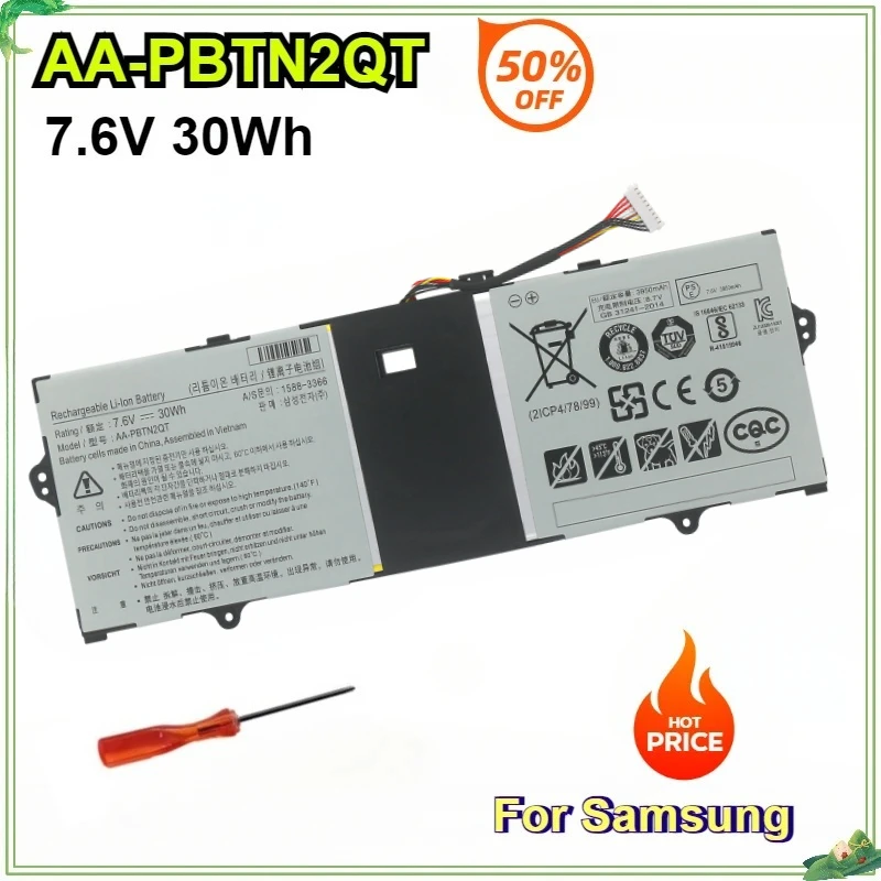 

AA-PBTN2QT 7.6V 30Wh Laptop Battery for Samsung NOTEBook 9 13.3 NP900X3N K02US K03US K04US K01US NP900X3NI