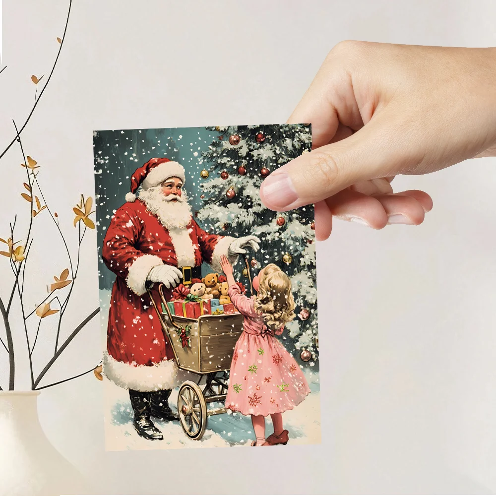 Vintage Collectible Santa - 32pcs, vintage Christmas postcards, Santa Claus,