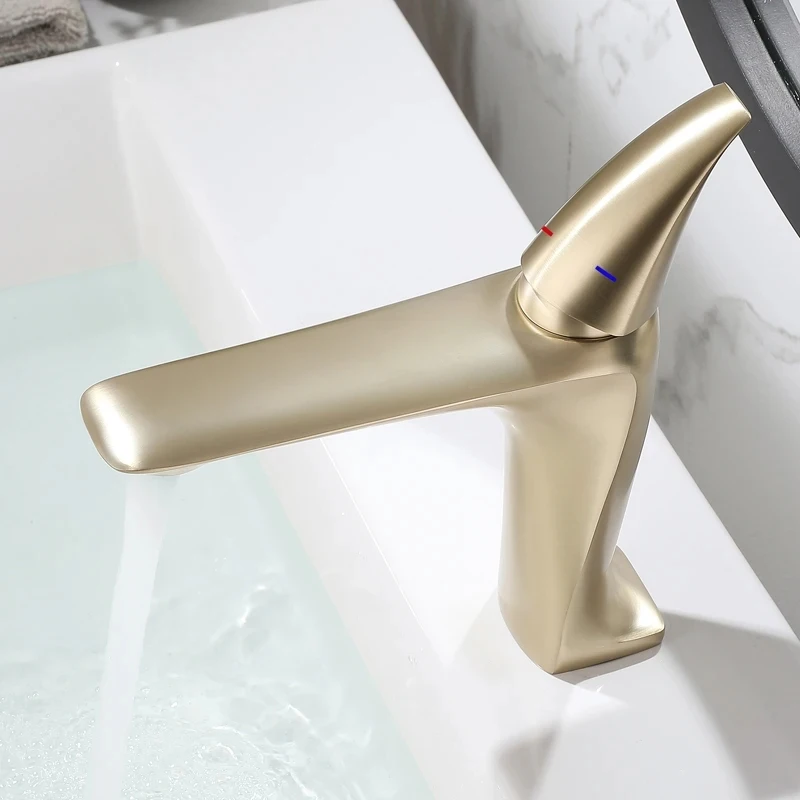 

Смеситель для ванной комнаты, черный смеситель для горячей и холодной воды с одной ручкой, смеситель для умывальника, современный смеситель для раковины с одним отверстием