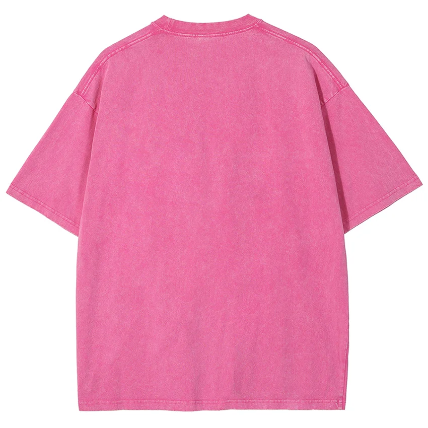 T-shirt à manches courtes en coton délavé pour femmes, haut vintage, vêtements d'été, flocon de neige, vin rouge, design, Y2K