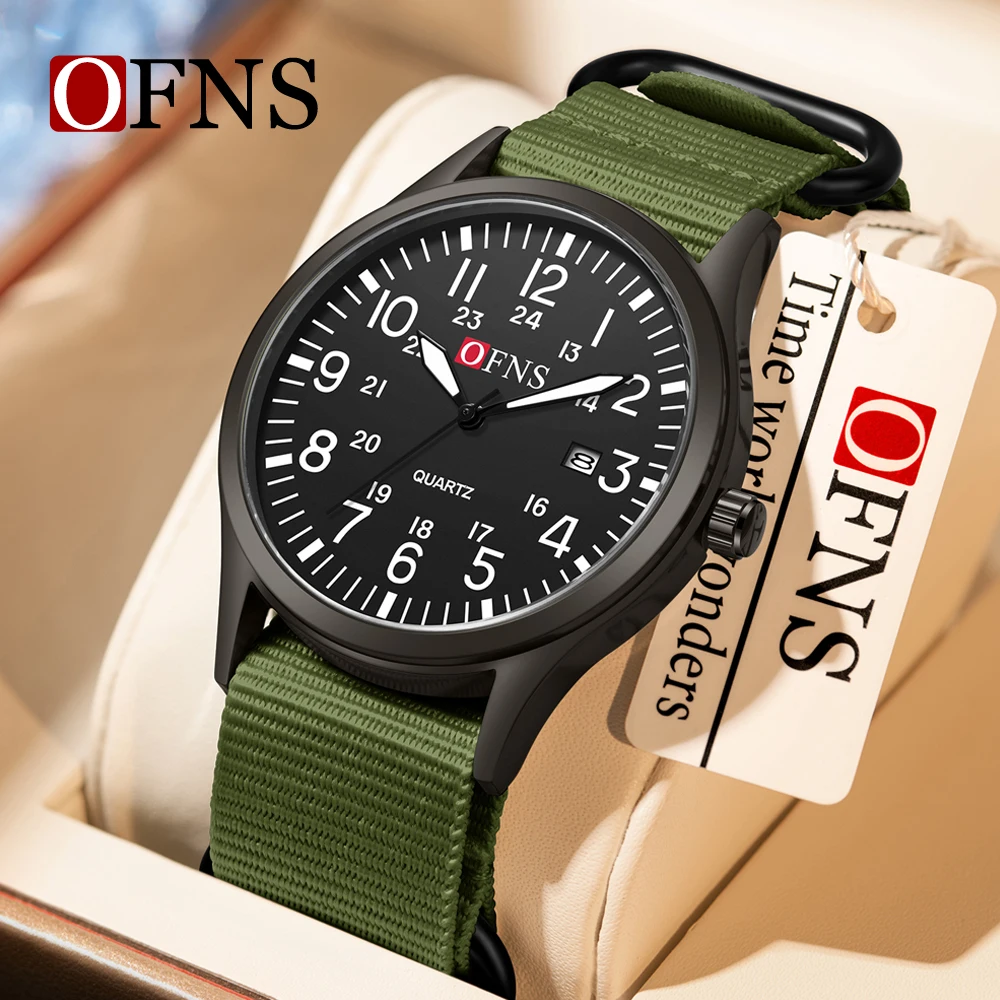 OFNS New 7200 Light Luxury Fashionable Student Quartz Watch Waterproof Simple Temperament Casual Women's Watch