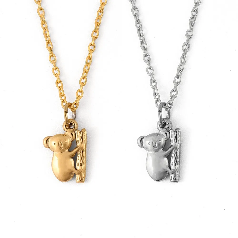 Trend Sloth Pendant Necklace Glamour Women's Necklace New Fashion Hip Hop Punk Jewelry Accessory Gift Wholesale